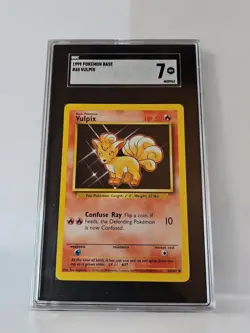 SGC 7 Vulpix 1999 Base Set - 1st Edition 68/102 Common Pokemon Card - Image 1