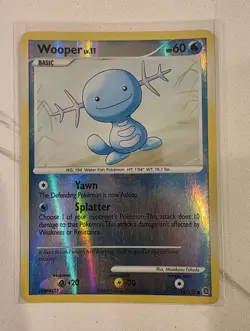 Pokemon Card - Secret Wonders - Wooper 118/132 Reverse Holo Common - LP/NM - Image 1