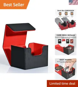 Durable MTG Commander Deck Box - Magnetic Closure for 120+ Cards, U-Shape Design - Image 1