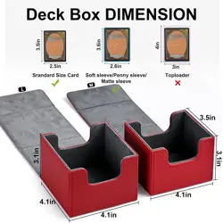 Durable MTG Commander Deck Box - Magnetic Closure for 120+ Cards, U-Shape Design - Image 4