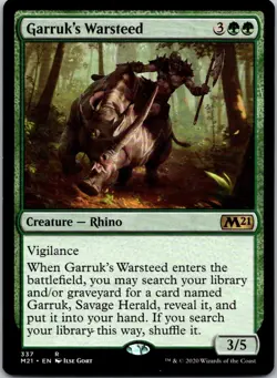 Magic the Gathering Garruk's Warsteed Core Set 2021 MTG Free Shipping! - Image 1