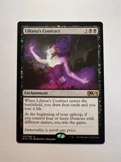 Liliana's Contract - MTG Core Set 2019 - NM - Image 1