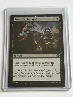 Strategic Betrayal 94 MTG Tarkir Dragonstorm 2025 Mint - 9.0 + Uncommon Non Foil - Image 1