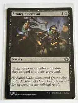 Strategic Betrayal 94 MTG Tarkir Dragonstorm 2025 Mint - 9.0 + Uncommon Non Foil - Image 2