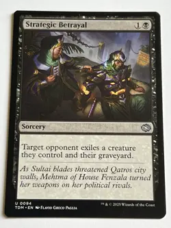 Strategic Betrayal 94 MTG Tarkir Dragonstorm 2025 Mint - 9.0 + Uncommon Non Foil - Image 4