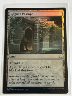 Rogues Passage 264 MTG Foundations 2024 Mint - 9.0 + Uncommon Foil Land - Image 2