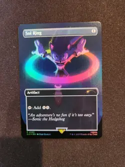 Secret Lair x Sonic - MTG - Sol Ring #2093 (NM, FOIL 🌈) - SHIPS NOW - Image 1