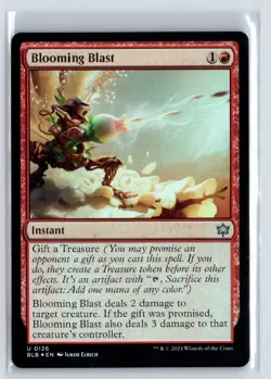 FOIL Blooming Blast Bloomburrow Uncommon - MTG Magic the Gathering Card - Image 1