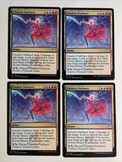 4x Mtg Strixhaven Creative Outburst NM/M Magic The Gathering - Image 1