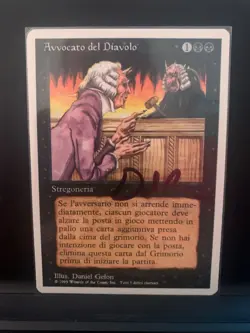 Magic MTG Italian Signed Demonic Attorney Artist Proof Near Mint - Image 1