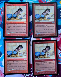Jackal Pup FOIL x4 - DCI FNM Promo - MTG Magic the Gathering Pre Modern Staple - Image 1