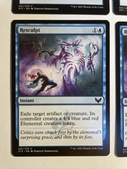 4x Mtg Strixhaven Resculpt NM/M Magic The Gathering - Image 2