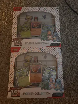 Pokemon TCG Scarlet & Violet 151 Poster Collection Box Lot Of 2 Brand New Sealed - Image 1