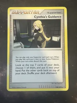 1x - Cynthia's Guidance - 136/147 - Uncommon LP, English Pokemon Supreme Victors - Image 1