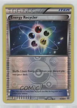 Energy Recycler Reverse Foil Pokemon XY Ancient Origins #72 4k2 - Image 1