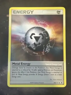 1x - Metal Energy - 100/111 - Uncommon LP, English Pokemon Rising Rivals - Image 1