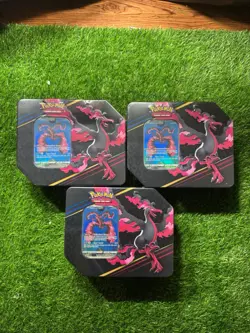 3x 2023 Pokemon Crown Zenith Tin Set ‘Galarian Moltres’ - Image 1