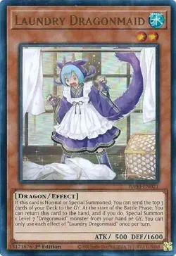 3x Yugioh! Laundry Dragonmaid - RA03-EN021 - Ultra Rare - 1st Edition Near Mint - Image 1