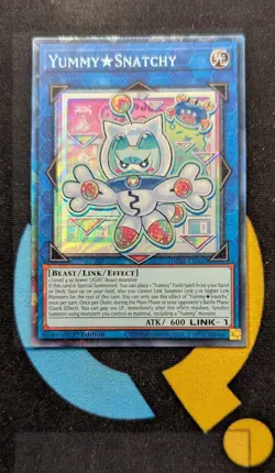 JUSH-EN022 Yummy☆Snatchy Collector's Rare 1st Ed YuGiOh - Image 1