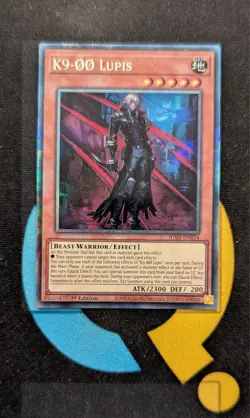 JUSH-EN034 K9-OO Lupis Collector's Rare 1st Ed YuGiOh - Image 1