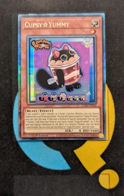 JUSH-EN016 Cupsy☆Yummy Collector's Rare 1st Ed YuGiOh - Image 1