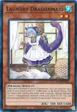 3x Yugioh! Laundry Dragonmaid - RA03-EN021 - Super Rare - 1st Edition Near Mint - Image 1