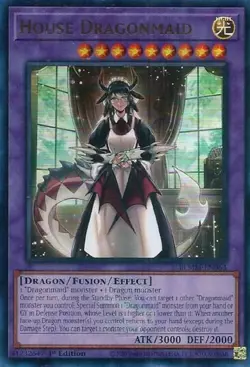 3x Yugioh! House Dragonmaid - BLMM-EN063 - Ultra Rare - 1st Edition Near Mint - Image 1