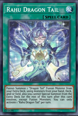 Yugioh Rahu Dracotail JUSH-EN009 1st Edition Rare NM Presale - Image 1
