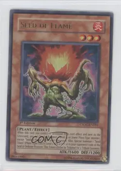 Seed of Flame 1st Ed. YuGiOh Crossroads Chaos #CSOC-EN081 2008 gl9 - Image 1