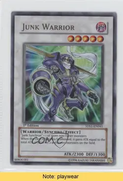 Junk Warrior 1st Ed. YuGiOh 5D's Starter Deck #5DS1-EN041 2008 READ 0w8 - Image 1