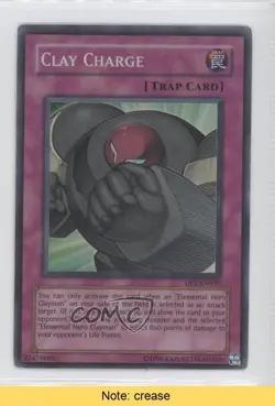 Super Rare - Clay Charge Unlimited YuGiOh Duelist Pack: Jaden Yuki 2006 READ 0w8 - Image 1