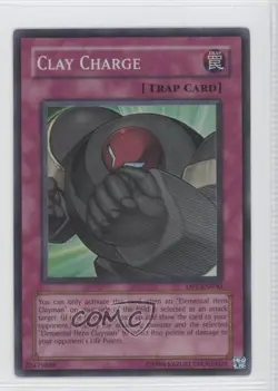 Super Rare - Clay Charge Unlimited YuGiOh Duelist Pack: Jaden Yuki 2006 1l2 - Image 1