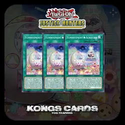 3X JUSH-EN024 "Yummyusment☆Acroquey" Rare PLAYSET YuGiOh! PRE ORDER - Image 1