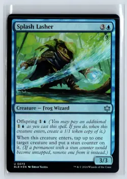 FOIL Splash Lasher Bloomburrow Uncommon - MTG Magic the Gathering Card - Image 1