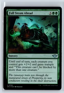 FOIL Full Steam Ahead Outlaws of Thunder Junction - MTG Magic the Gathering Card - Image 1