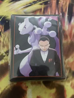 Pokemon Destined Rivals Elite Trainer Box ETB Mewtwo Giovanni 65 Card Sleeves - Image 1