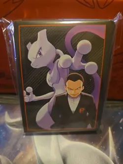 Pokemon Destined Rivals Elite Trainer Box ETB Mewtwo Giovanni 65 Card Sleeves - Image 1
