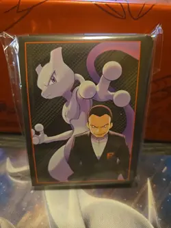 Pokemon Destined Rivals Elite Trainer Box ETB Mewtwo Giovanni 65 Card Sleeves - Image 2