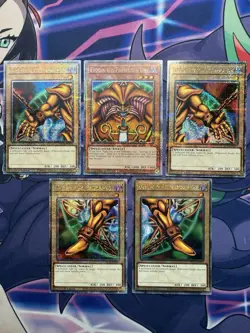 Exodia The Forbidden One Complete 5 Card Quarter Century Rare SET Yugioh TCG NM - Image 1