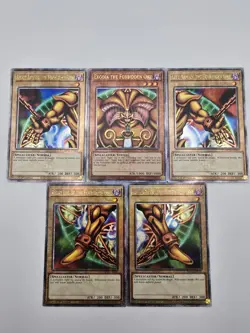 Exodia The Forbidden One Complete 5 Card Quarter Century Rare SET Yugioh TCG NM - Image 1