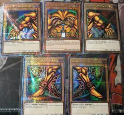 Exodia The Forbidden One Complete 5 Card Quarter Century Rare SET Yugioh TCG NM - Image 1