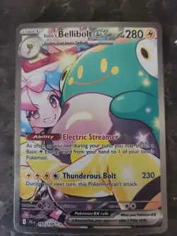Iono's Bellibolt EX Sir 183/159 SV09 Holo Pokemon TCG Card Journey Together - Image 1