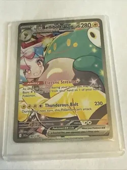 Iono's Bellibolt EX Sir 183/159 SV09 Holo Pokemon TCG Card Journey Together - Image 1