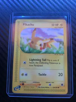 Pokemon Pikachu TCG Expedition Card 124/165 Regular Common MP - Image 1