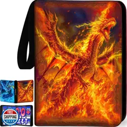 1008 Card Binder 9 Pocket, 3-Ring Trading Card Binder with 56 Page Removable - Image 1