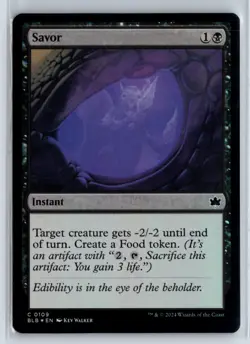 FOIL Savor Bloomburrow Common - MTG Magic the Gathering Card - Image 1