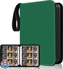 9 Pocket Trading Card Binder, 900 Pockets Basketball Binder for MTG, Top Load - Image 1