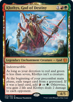 Klothys, God of Destiny FOIL Theros Beyond Death PLD Mythic Rare CARD ABUGames - Image 1
