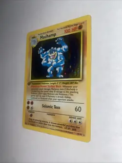 Machamp Shiny Holo Rare First 1st Edition Pokemon Playing Game Trading Card - Image 2