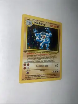 Machamp Shiny Holo Rare First 1st Edition Pokemon Playing Game Trading Card - Image 3